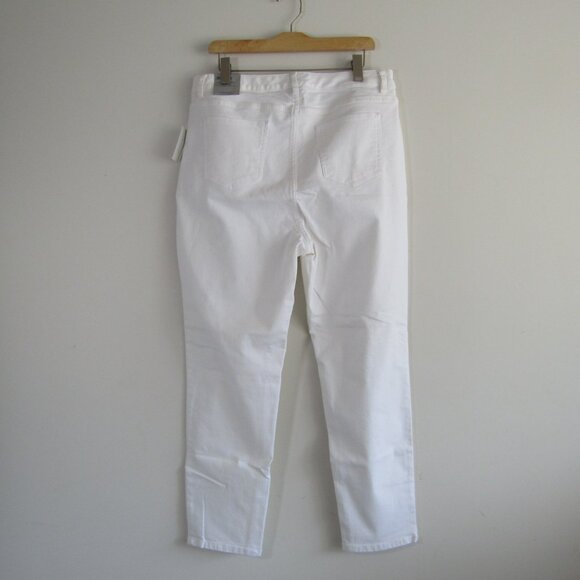 Catherine's Women's Jeans 1X White Skinny Jegging Casual Minimalist Coastal NWT - Picture 7 of 11